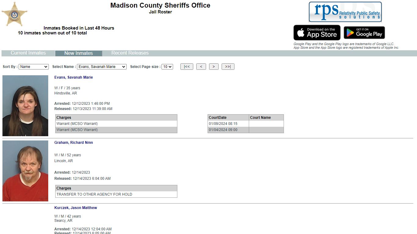 List Inmates - myr2m.com